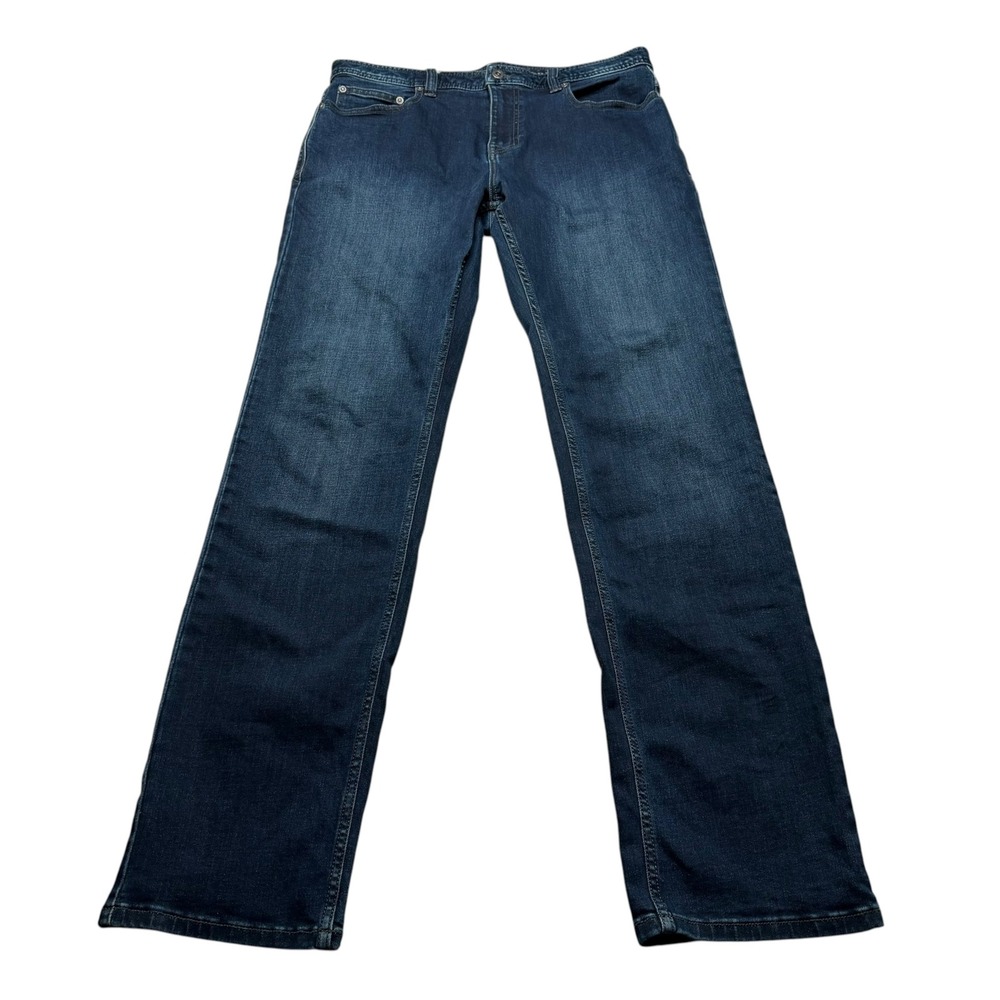 PRANA Manchester Jeans Dark Wash Slim Fit Organic Cotton Men's 34x34 Preppy